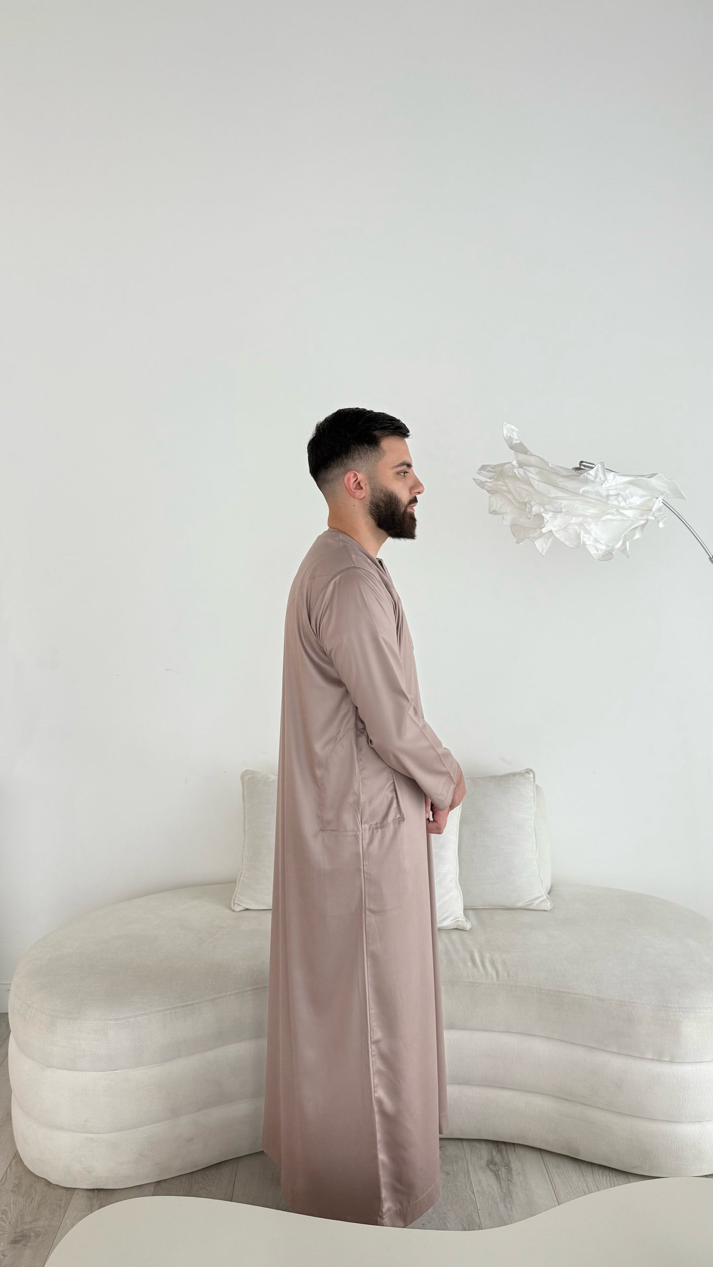 Premium Emirati Thobe - Mocha