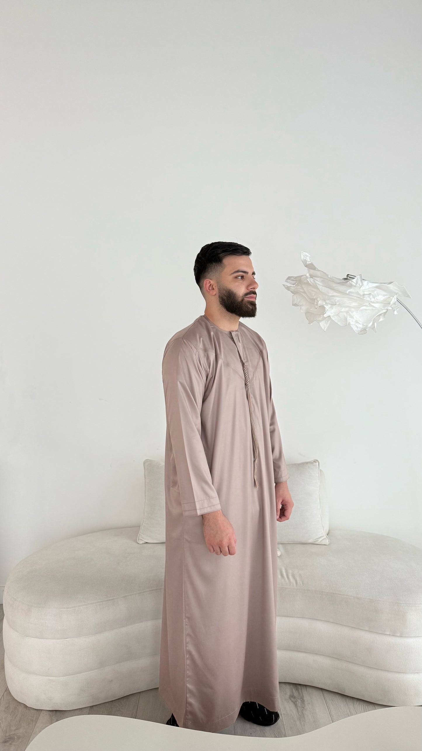 Premium Emirati Thobe - Mocha