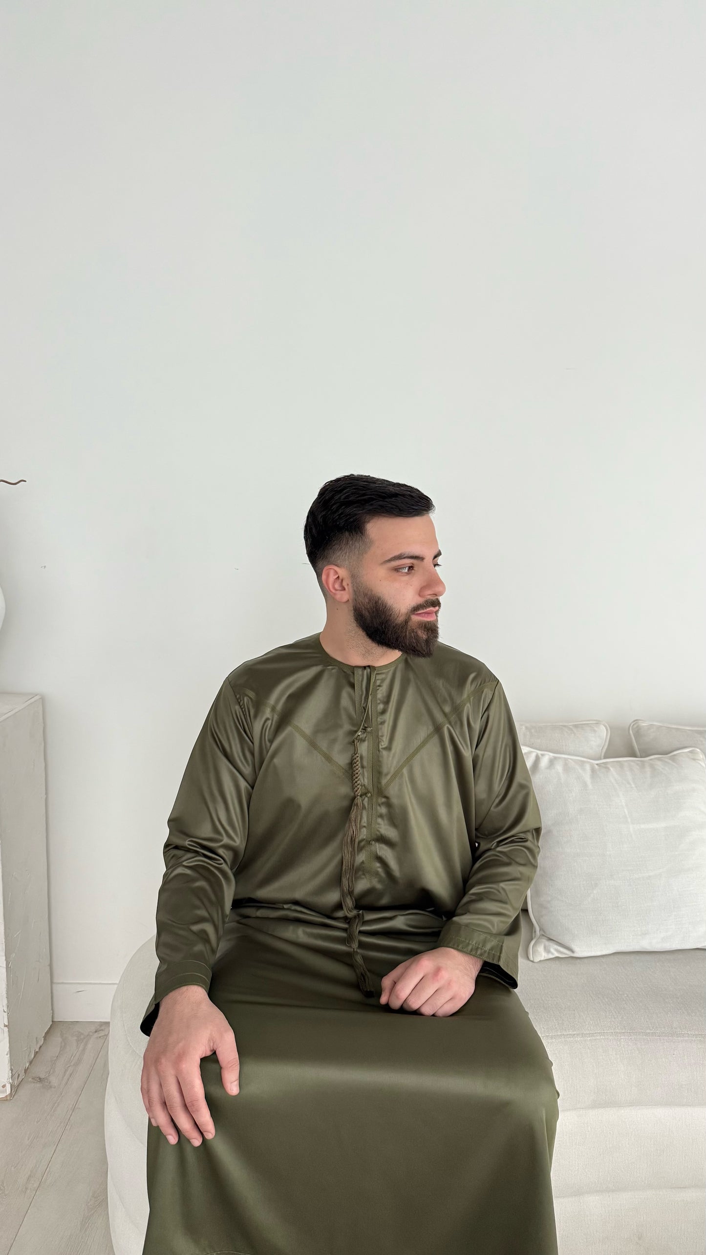 Premium Emirati Thobe - Khaki