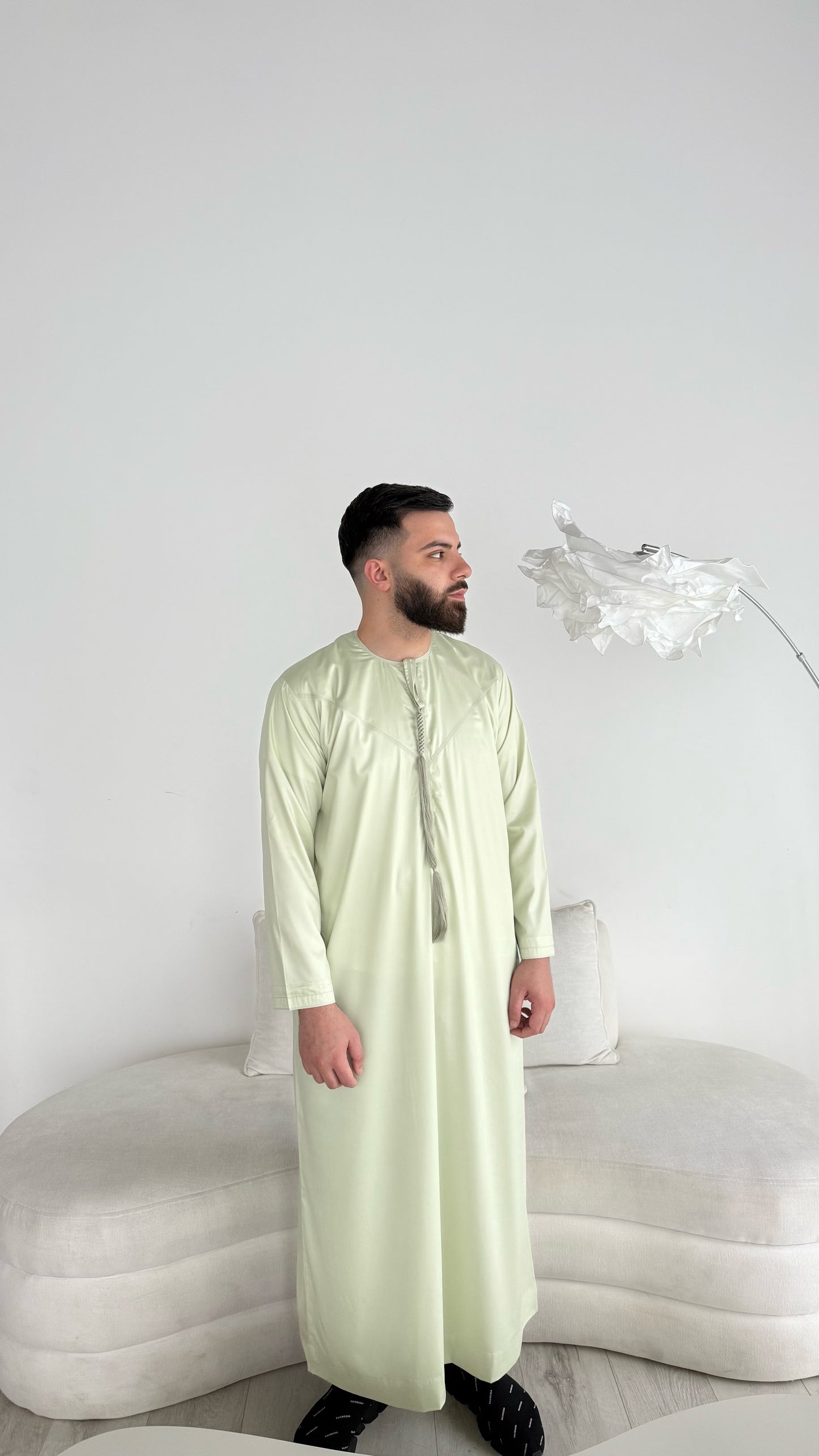 Premium Emirati Thobe - Pistachio