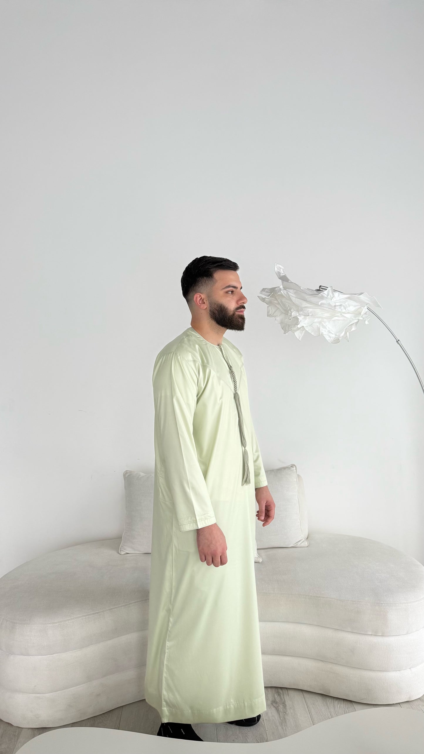 Premium Emirati Thobe - Pistachio