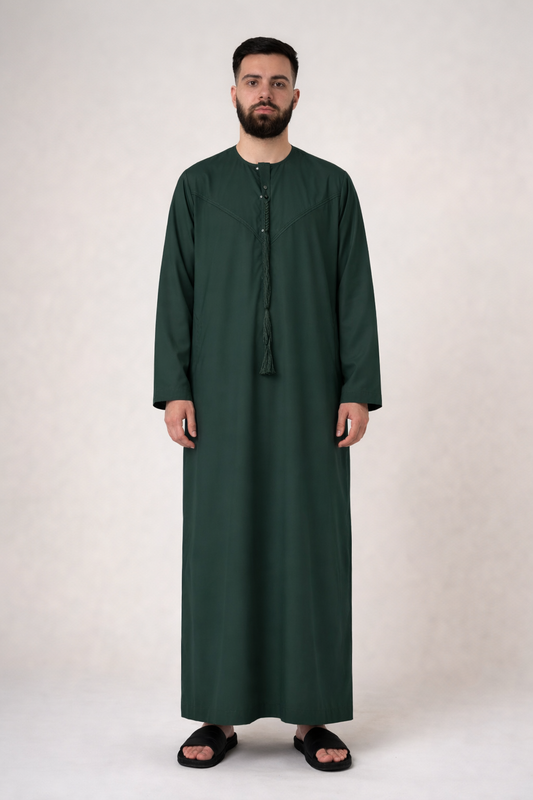 Emirati Thobe - Emerald Green
