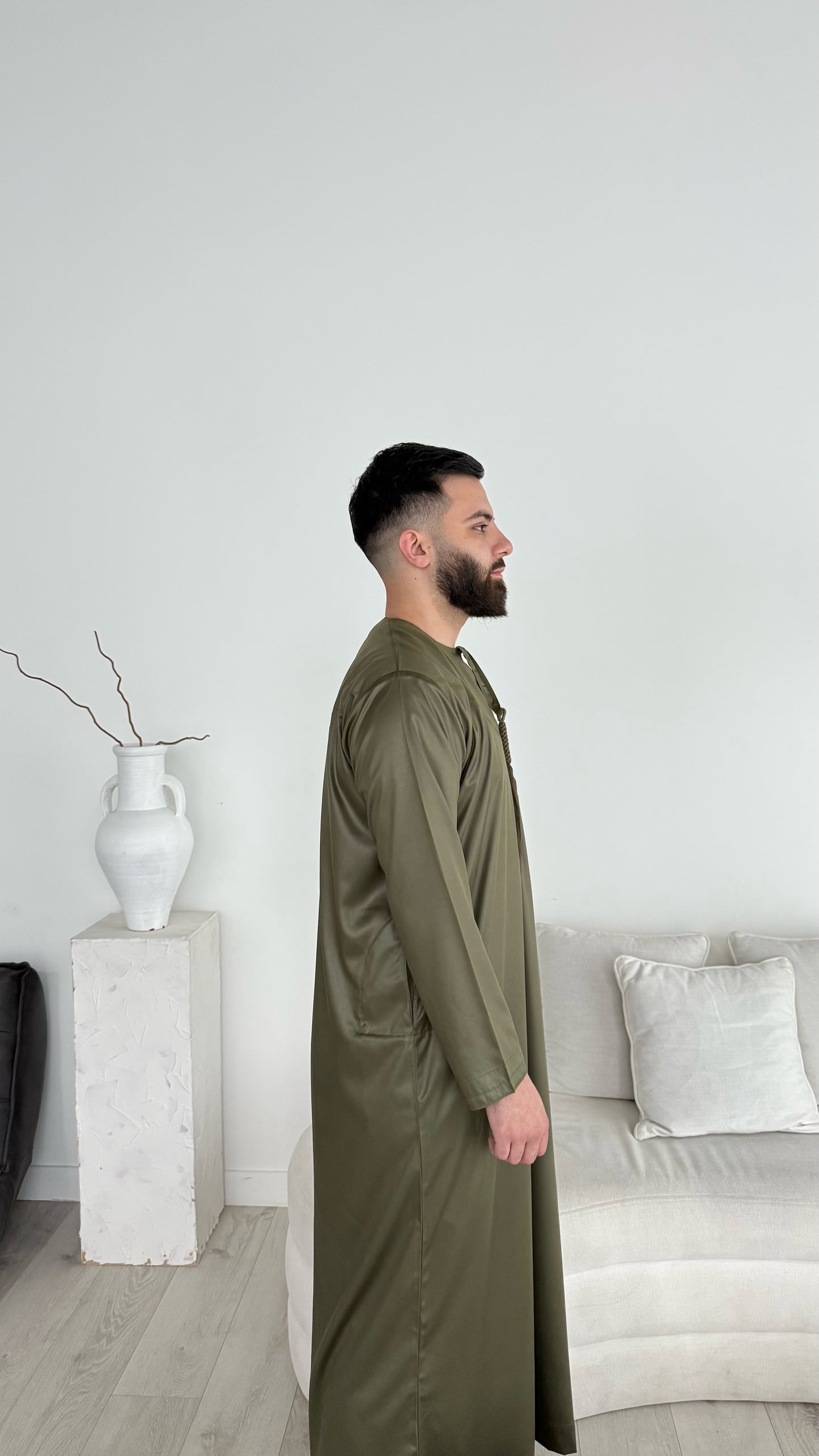 Premium Emirati Thobe - Khaki