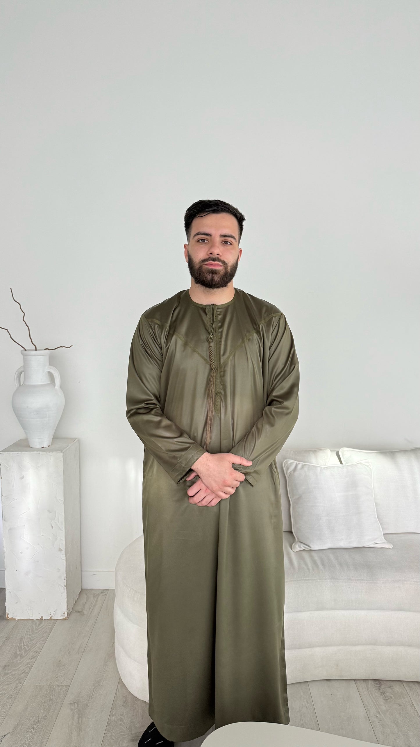 Premium Emirati Thobe - Khaki