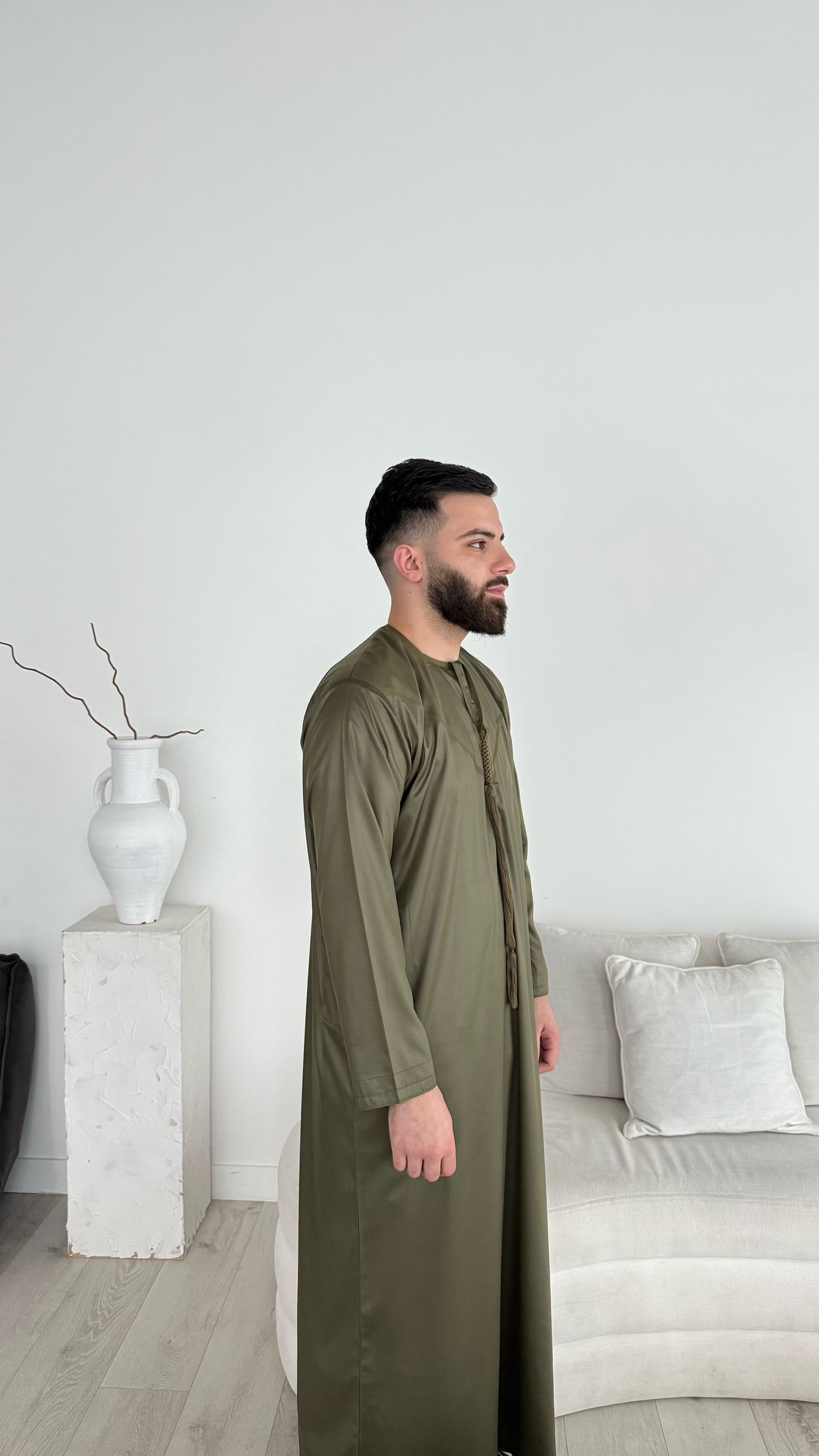 Premium Emirati Thobe - Khaki