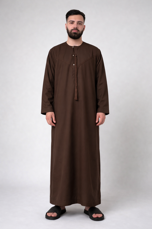 Emirati Thobe - Walnut Brown